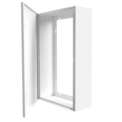 Coffret d&rsquo;habillage ATOLE 13 modules en acier blanc pour tableaux éléctriques – H 540 x L 340 x P 140 mm – Réf. RCH100