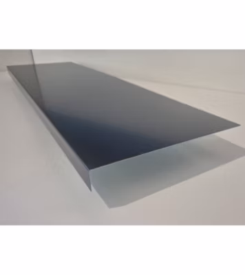 Bande de rive Gris Anthracite, RAL 7016 Sat, épaisseur 1 mm, 1 pli retour 2cm , Largeur  27 cm , Longueur 140 cm
