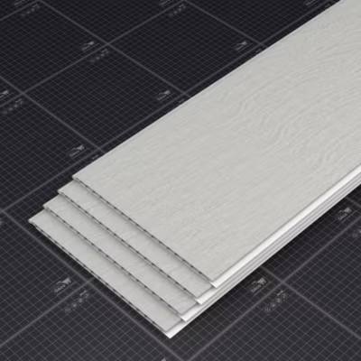 Lambris PVC 250 mm – Lot de 4 Lames – Chêne Cendré