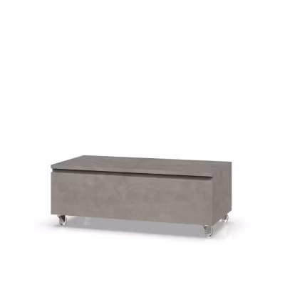 Commode ASTRA pierre havane avec roues