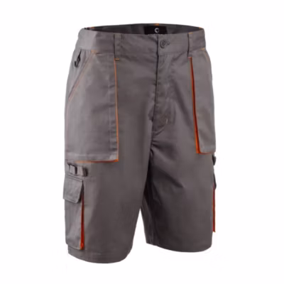 Bermuda multipoche NAVY/PADDOCK II Coverguard Gris / Orange M