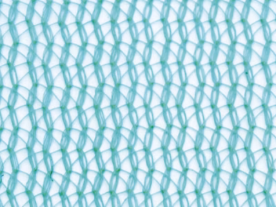 Filet échafaudage 50g/m² – Léger – Mailles triangulaires Vert 2,57m x 10m Boutonnières côtés et double au milieu