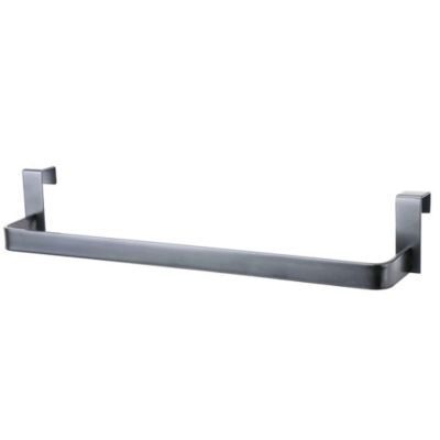 Porte-serviettes sans perçage de 36 cm en acier inoxydable finition anthracite mat Kibath