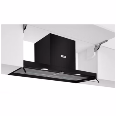 Hotte box intégrée 90cm 620m3/h noir/verre Bosch DBB96AF60 série 4