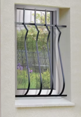 Grille de Defense Harmonie pour Fenetre H 125 cm x L 140 cm (côte tableau)