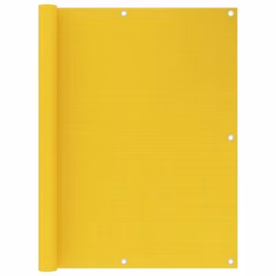 vidaXL écran de balcon Jaune 120×300 cm PEHD