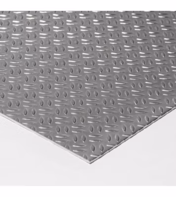 Plaque Aluminium Grain de riz, ép. 1/2mm, Hauteur 40cm x Largeur 40cm