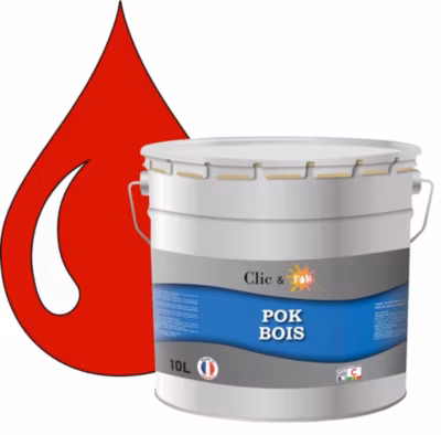Peinture extérieure bois – Résistante aux intempéries POK BOIS – 10L – RAL 1019 – Beige Gris – Clic & Pok