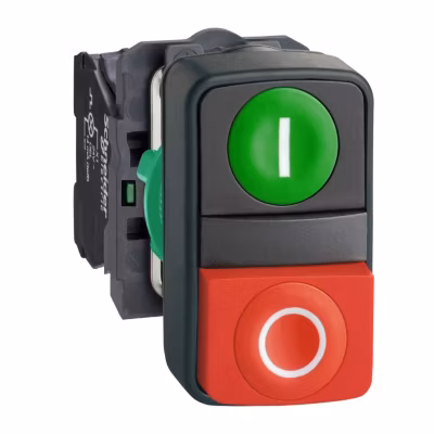 Xb5al73415 Schneider – Bouton Marche Arrêt Plastique Complet – 1no + 1nf – Harmony Xb5