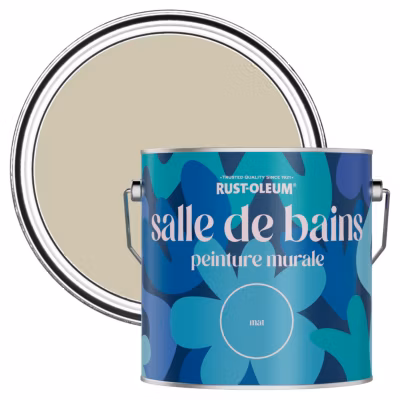 Peinture Verte Résistante à l&rsquo;eau pour Murs de Salle de Bains, Mate – RUST-OLEUM – Sauge Argentée 2,5 L
