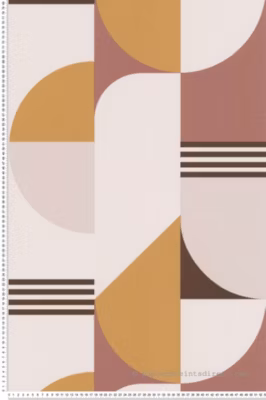 Papier peint vinyle sur intissé Géométrique L.10.05 x l.0.53 m.  – Réf. LTC-51210702