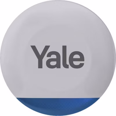 Sirène extérieure Yale 100 dB gris ABS compatible Yale Home Alexa Google Home 26 cm
