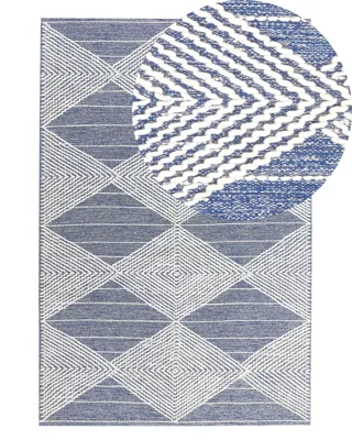 Tapis DATCA Bleu 140 x 200 cm Laine