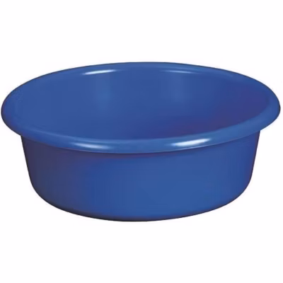 ALUMINIUM ET PLASTIQUE – Cuvette ronde 25x8cm 2.5l Bleu