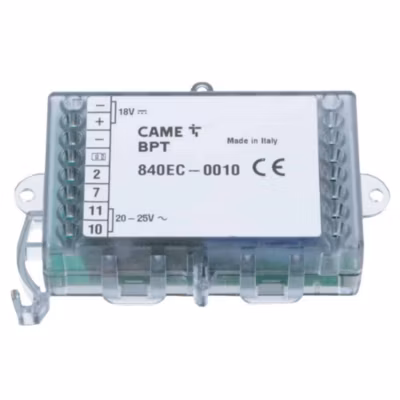 Convertisseur de tension Came 24 V (AC) – 18 V (DC) (Réf : 840EC-0010) pour motorisation