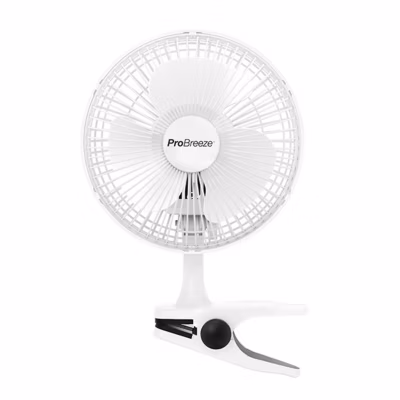 Mini ventilateur a pince 6 in – Ultra-silencieux et haute puissance – Blanc