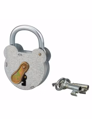 Cadenas à clé 2493, acier, extérieur, anse zinguée, 55mm, 2 clés – THIRARD