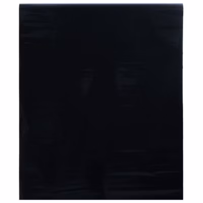 Film de fenêtre statique dépoli noir 90×1000 cm PVC