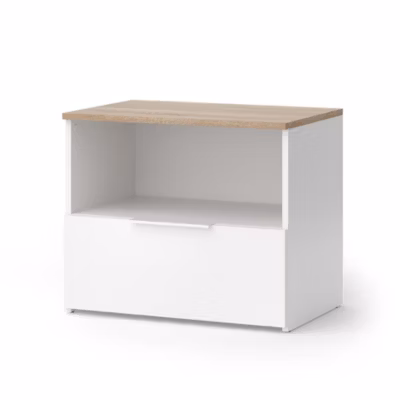 Vicco Commode Blanc/Sonoma 60x50cm avec rabat