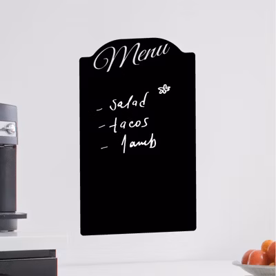 Sticker ardoise tableau noir – stickers muraux adhésif effaçable – MENU RESTAURANT – 70x110cm