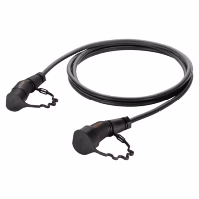 Câble de recharge 5m T2-T2 32A 3P lisse pour borne triphasée – GEWISS – GWJ5835CL