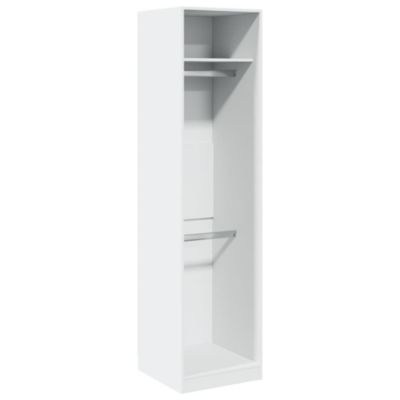 Garde-robe Blanc 50x50x200 cm Bois d&rsquo;ingénierie vidaXL