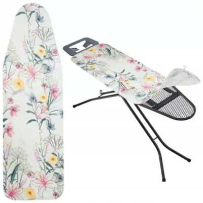 KADAX Housse de Table à Repasser Extensible 127x46cm Fleurs Vives