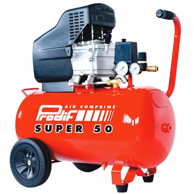 Compresseur d&rsquo;air 50 litres – 8 Bars 125 litres/mn – Outifrance