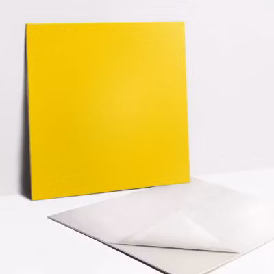 Carreaux vinyle Tulup 30×30 cm Couleur jaune 9 pcs