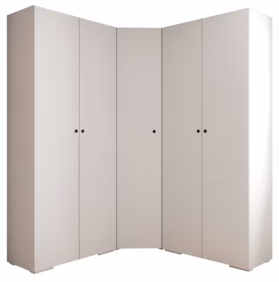 Garde-robe Inova 2 porte battante 236,7/182/47 5 Portes (blanc)