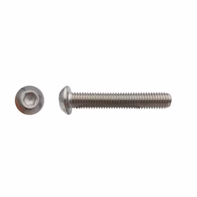 200 Vis Métaux Tête Bombée 6 Pans Creux BHC 6 x 8 mm – 7380-1 – Inox A2 – D-Work