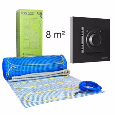 Kit chauffage au sol 8 m², 170 W/m² + MST-9n thermostat