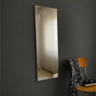 Miroir rectangulaire mural avec angles marqués 105 cm CODY