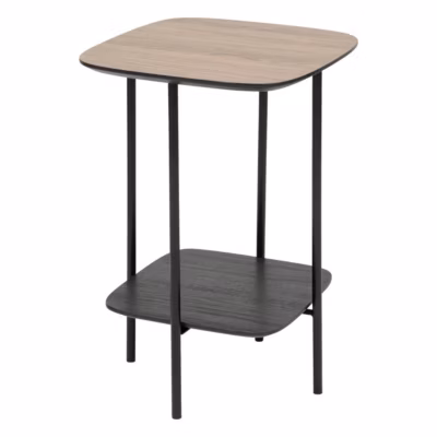 Table à café effet bois et métal HODIA