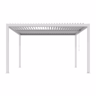 Pergola autoportante Thermolaquée Blanc 3 X 4 M manuelle