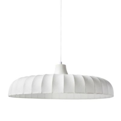Suspension tissu blanche diamètre 50cm