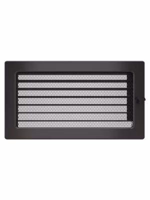Grille de ventilation cheminée 17×30 graphite avec volets roulants