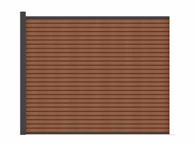 Clôture à poser effet bois H148 cm – Kit de 9 lames en composite co-extrudé + 1 poteau anthracite – PALIZO