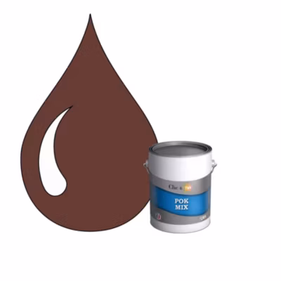POK MIX : Peinture Meuble Satinée Multi-supports Intérieur – 1L – RAL 8015 – Marron – Clic & Pok
