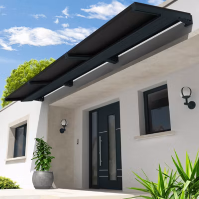 Auvent solaire POWER Gris anthracite indépendant 3 panneaux