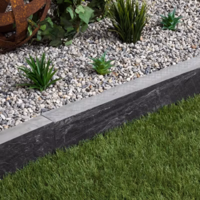 Bordure de jardin Ardoise Noire 100x10x6 cm (à l&rsquo;unité) – RO&rsquo;MA NATURE
