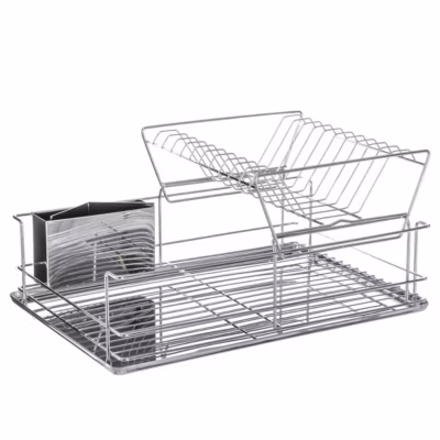 Égouttoir acier 2 niveaux avec plateau Inox – 5Five