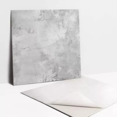 Carreaux vinyle Tulup 30×30 cm Texture de béton fissuré 9 pcs