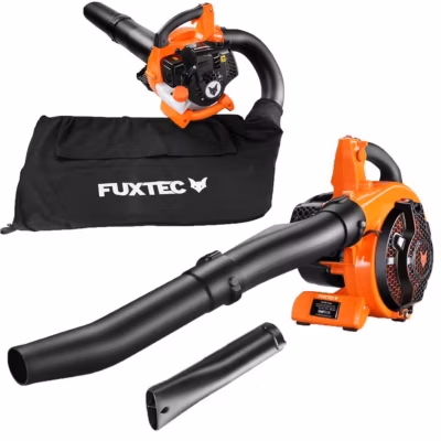 Aspirateur de feuilles mortes thermique – FUXTEC FX-LBS126 – 26cm3 4en1 2 temps souffleur broyeur