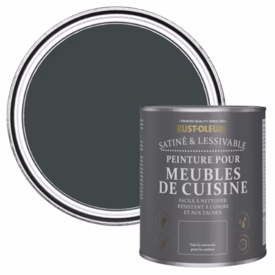 Peinture Blanche pour Meubles de Cuisine, Satin – RUST-OLEUM – Sablé 750ml