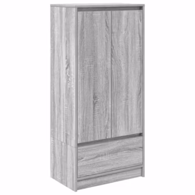 Armoire tiroir sonoma gris 55,5x34x119,5 cm bois d&rsquo;ingénierie vidaXL