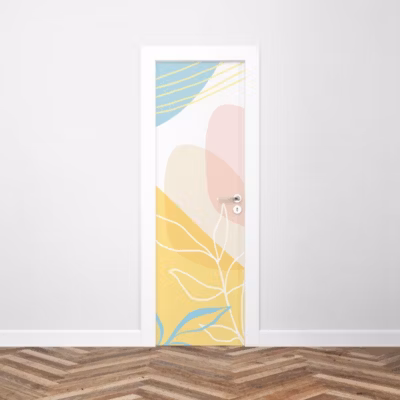Sticker Porte Minimaliste Colorée 204 x 63 cm