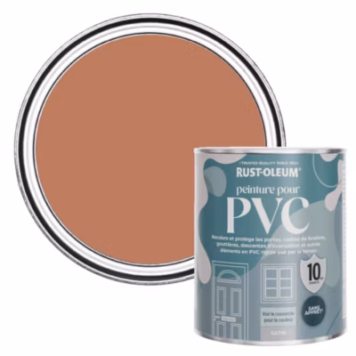 Peinture Rouge pour Portes et Fenêtres en PVC, Finition Satinée – RUST-OLEUM – Sienne 750ml