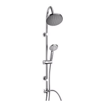 Barre De Douche Avec Pommeau, Douchette, Inverseur Et Barre – M