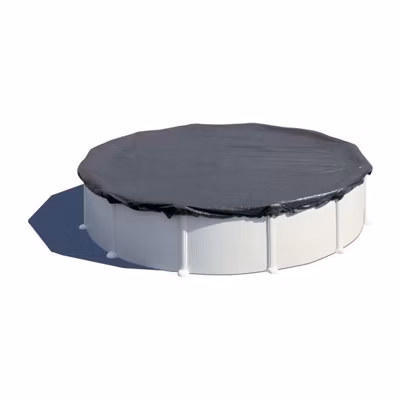 Bâche d&rsquo;hivernage 180 g/m² pour piscine acier ronde diamètre 4,80 m – Gré